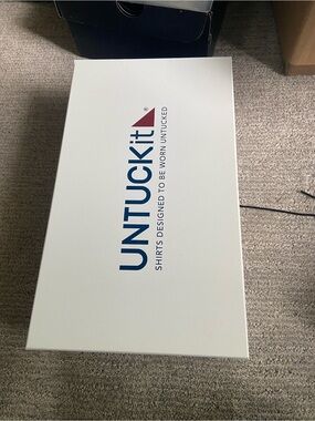 UNTUCKit White Box with Blue and Red Logo